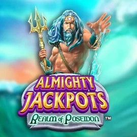 Official Jackpots logo: Almighty Jackpots – Realm of Poseidon by Novomatic at Honeybetz Casino