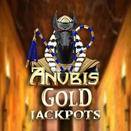 Anubis Gold Jackpots logo by Inspired Gaming at Honeybetz Casino