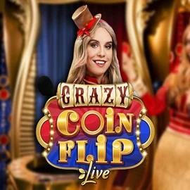Crazy Coin Flip logo by Evolution at Honeybetz Casino
