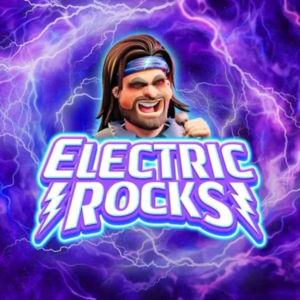 Electric Rocks slot icon by Inspired Gaming, available at Honeybetz Casino