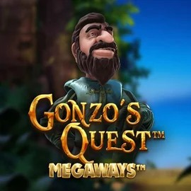 Slots logo of Gonzo's Quest Megaways from Red Tiger Gaming at Honeybetz Casino