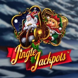 Jingle Jackpots online game logo by Dragon Gaming on honeybetz-casino.eu