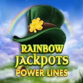 Rainbow Jackpots Power Lines slot icon by Red Tiger Gaming, available at Honeybetz Casino